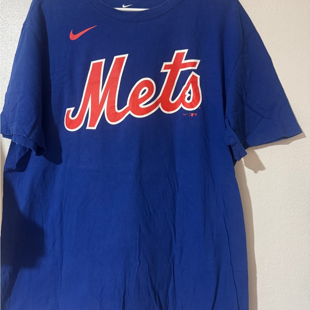Nike Blue Mets Short Sleeve Tee